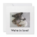 We're in love! invitations by littleblondehair We're in love! invitations