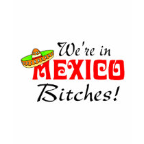 We're In Mexico Bitches t-shirts