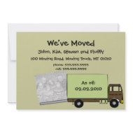 We're Moving Announcement Cards (w/ house photo) invitation