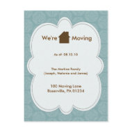 We're Moving Announcement Postcards postcard