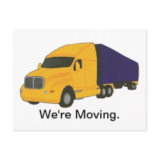 We're Moving, change of address postcards postcard