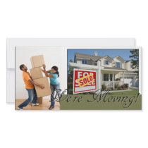 We're moving! photo card