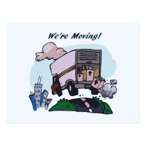 We're Moving! Postcard Zazzle