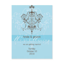 WE'RE MOVING POSTCARD :: chandelier