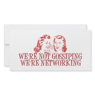 We're Not Gossiping Were Networking photocard