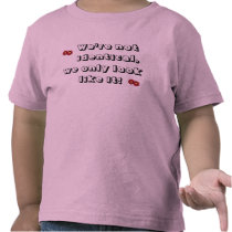 We're not identical, we only look like it! tees
