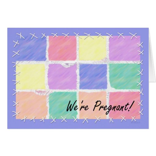 We're Pregnant Card | Zazzle