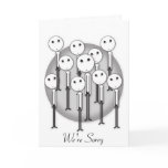 We're Sorry Apology Card - Customizable Text