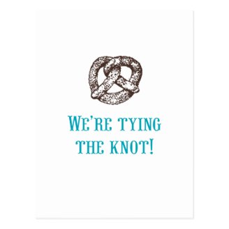 We're tying the knot! Postcard