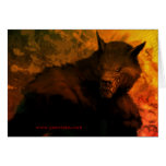 Werewolf bust Greeting Cards