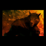 werewolf bust print