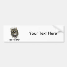 Werewolf ~ Creature Monster Fantasy Art Bumper Stickers