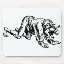 Werewolf Eating Baby mousepads
