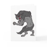 "Werewolf Gaze" Greeting Card by Nathan Lee James