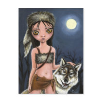 Werewolf girl postcards by tanyabond Werewolf girl postcards