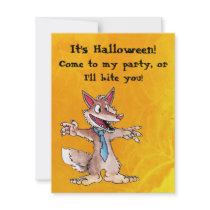 Werewolf Halloween Party Invitation