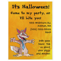 Werewolf Halloween Party Invitation Flyer