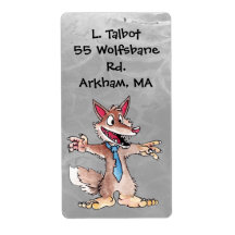 Werewolf Large Address Label