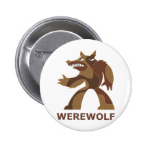 Werewolf Pinback Button
