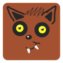Werewolf Smiley Sticker 2