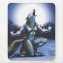 Werewolf Woman Mousepad