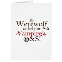 werewolf word art cards