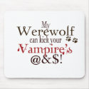werewolf word art mousepads
