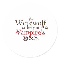 werewolf word art stickers