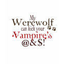 werewolf word art t-shirts