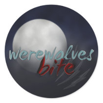 "Werewolves Bite" sticker sheet by diygems "Werewolves Bite" sticker sheet