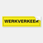 WERKVERKEER BUMPER STICKERS