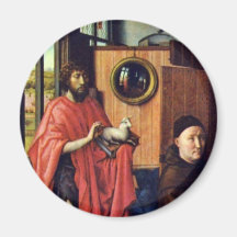 Werl Triptych, Left Wing: St John The Baptist And Magnet