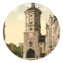 Wertachbrucker Tor, Augsburg, Bavaria, Germany Sticker