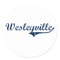 Wesleyville Pennsylvania Classic Design Sticker
