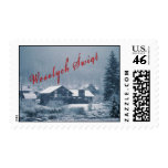 0 - Heavy snow covers trees and homes as Christmas season approaches. Wesolych Swiat: Sizes  Available colors: 0