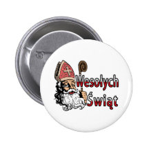 Wesolych Swiat St. Nicholas Pin