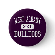 West Albany - Bulldogs - High - Albany Oregon Pinback Button