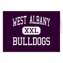 West Albany - Bulldogs - High - Albany Oregon Greeting Card