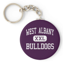 West Albany - Bulldogs - High - Albany Oregon Keychain