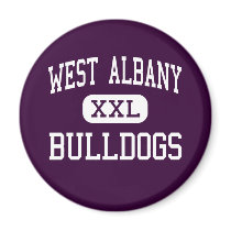 West Albany - Bulldogs - High - Albany Oregon Fridge Magnets