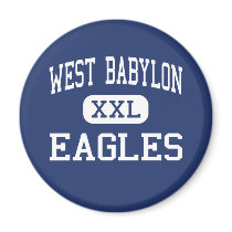 West Babylon - Eagles - High - West Babylon Refrigerator Magnet