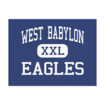 West Babylon - Eagles - High - West Babylon Post Card