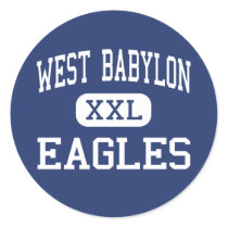 West Babylon - Eagles - High - West Babylon Round Sticker
