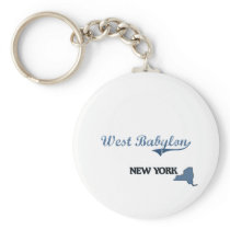 West Babylon New York City Classic Keychain