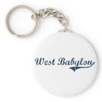 West Babylon New York Classic Design Keychain