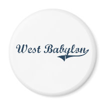 West Babylon New York Classic Design Fridge Magnets