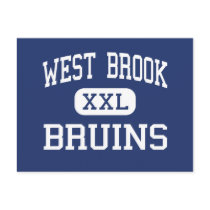 West Brook - Bruins - High School - Beaumont Texas Post Card