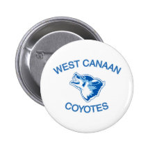 West Canaan Coyotes Pinback Button