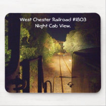West Chester Railroad #1803 From The Cab View mousepads