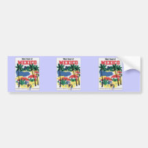 West Coast of Mexico Vintage Bumper Stickers
